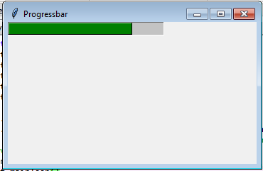 Flowchart: Create a Progress bar widgets using tkinter module