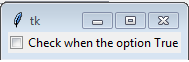 Flowchart: Create a Checkbutton widget using tkinter module